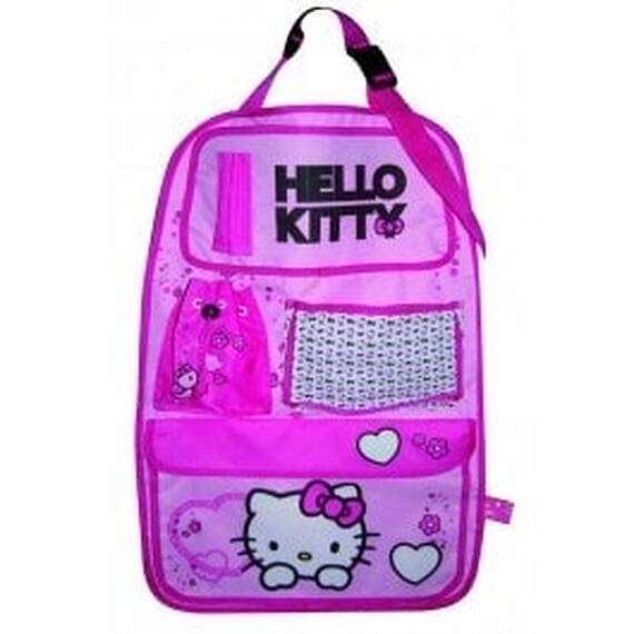 Organizator scaun auto Hello Kitty pentru spatarul scaunului din fata, 40 x 60 cm - - Roveli