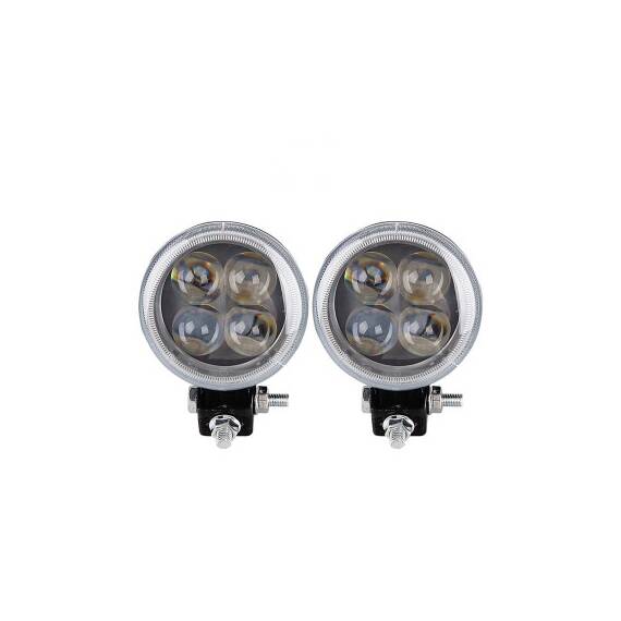 Proiector LED SPOT 4D cu Angel Eyes COB, 12-24V - - Roveli