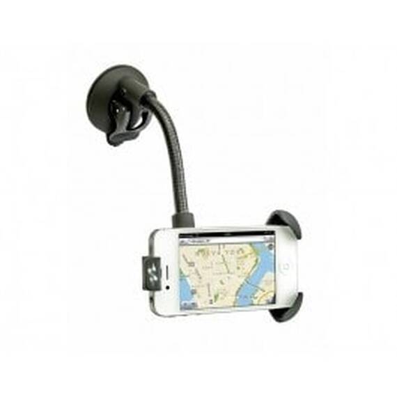 Suport auto pentru telefon 4 H-108/135 L-45/75mm cu brat flexibil 10cm - - Roveli