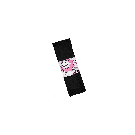 Ornamente centura siguranta auto Pink Flower, Set 2 bucati - - Roveli