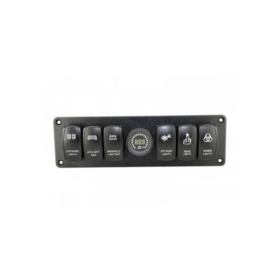 Panou 6 intrerupatoare, voltmetru SP09 - - Roveli