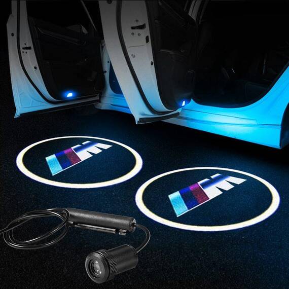 Proiectoare in portiera cu logo BMW ///M - NOU! 5 Watt (set 2 buc) - - Roveli