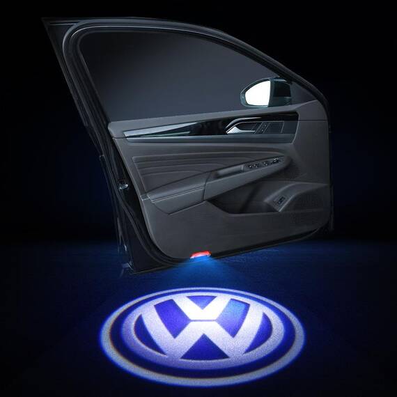 Proiectoare in portiera cu logo VW, VOLKSWAGEN - NOU! 5 Watt (set 2 buc) - - Roveli