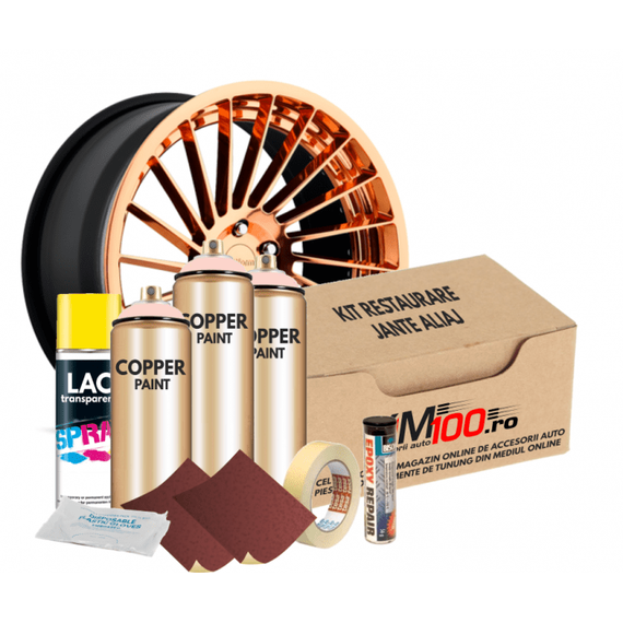 Kit reparatie jante, culoare COOPER (V3) - Aspect Cromat - - Roveli