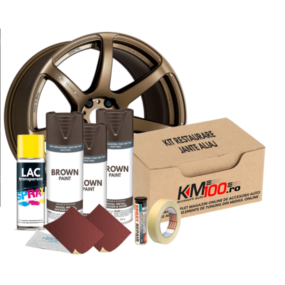 Kit reparatie jante, culoare MARO (V3) - - Roveli
