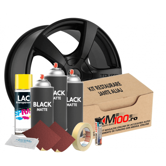 Kit reparatie jante, culoare NEGRU (V3) - - Roveli