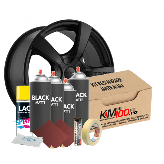 Kit reparatie jante, culoare NEGRU (V4) - - Roveli