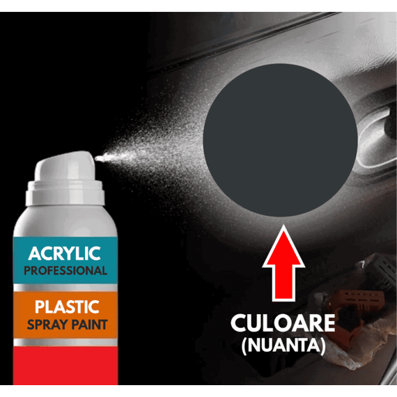 Spray Profesional RAL7016 pentru vopsire elemente din plastic sau metal - - Roveli
