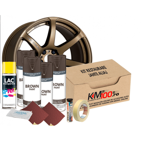 Kit reparatie jante, culoare MARO (V4) - - Roveli