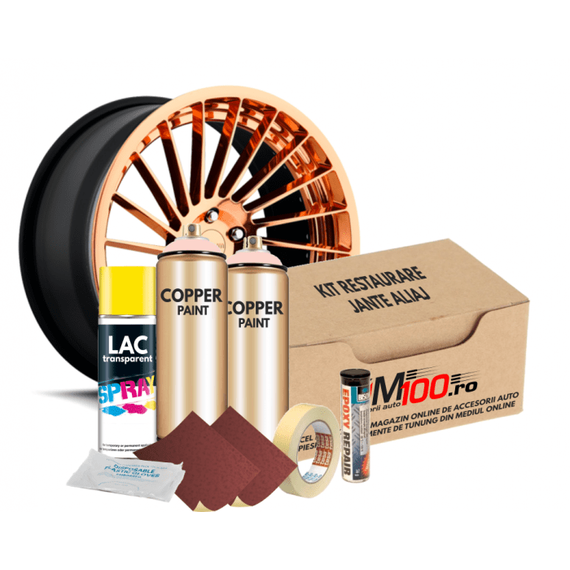 Kit reparatie jante, culoare COOPER (V2) - Aspect Cromat - - Roveli