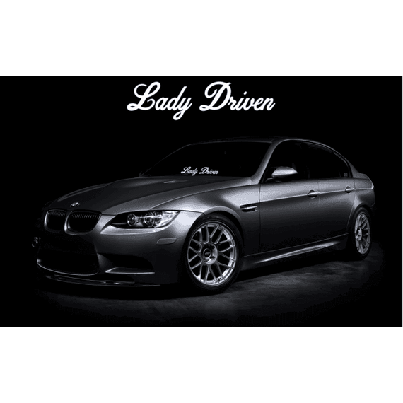 Sticker parbriz Lady Driven - - Roveli