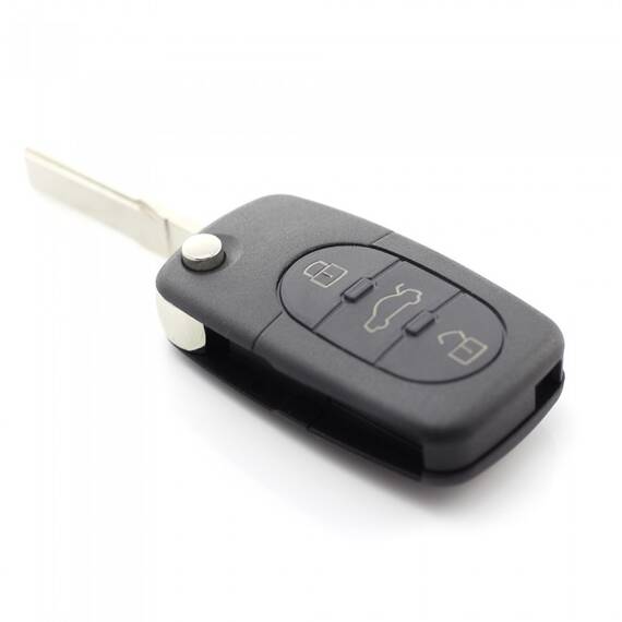 Audi - Carcasa cheie tip briceag, 3 butoane, tip mare, fara buton panica, pt. baterie 2032 - - Roveli