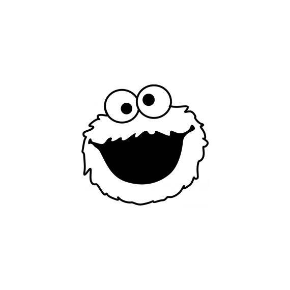 Stickere auto Cookie monster - - Roveli