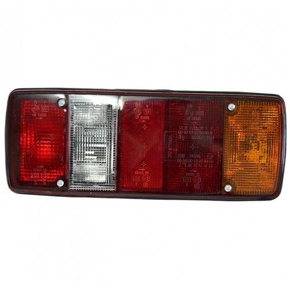 Stop spate   lampa spate universala   Mann L2000 1993-   M90   F90   Mercedes 1013-3850 1973-1988   VW LT 1975-1996    partea dreapta   334x122x76mm cu 5 functii cu lampa numar - BAV-99LT064E - - Roveli