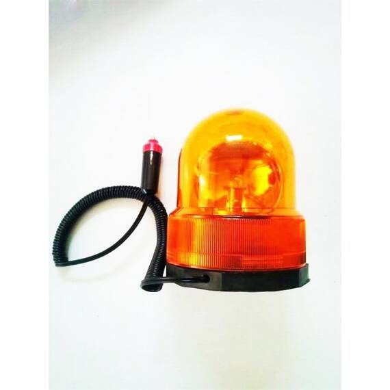 Girofar auto tip borcan 001 cu magnet 24V portocaliu AR-3335 - - Roveli