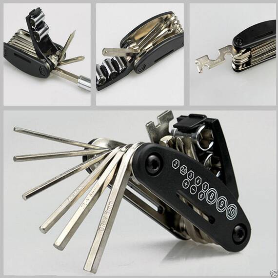 Set de chei pentru reparatie biciclete 16in1, AVX-RW8A - - Roveli