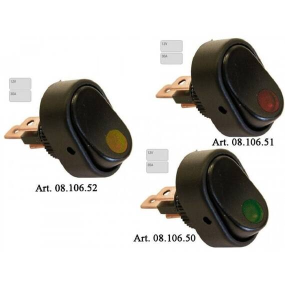 Intrerupator cu led Galben - BA-810652 - - Roveli
