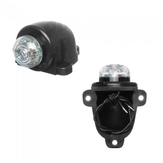 Lampa gabarit auto 12/24V , rotunda cu LED Alb, 1 buc. - - Roveli