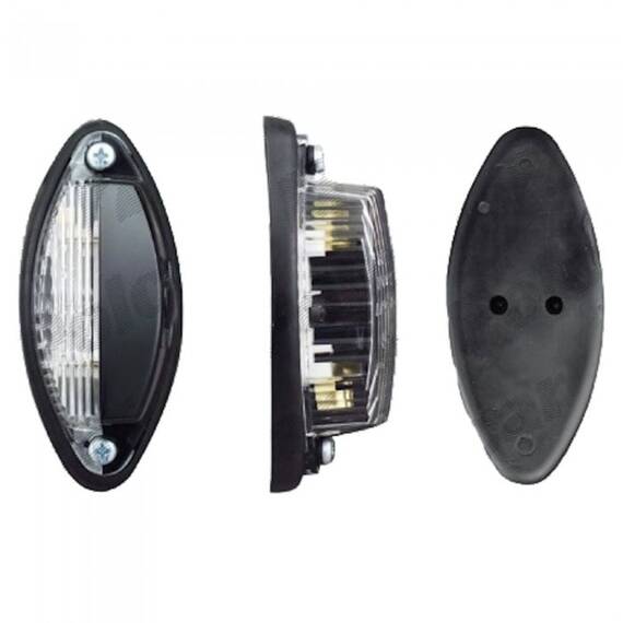 Lampa gabarit auto 12V/ 24V, Alb- Negru, 45x100x40mm, Stanga/ Dreapta, 1buc - - Roveli