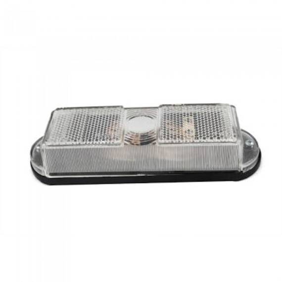 Lampa gabarit auto 12V/ 24V dreptunghiulara Alba, 125x45x28mm , 1 buc. - - Roveli