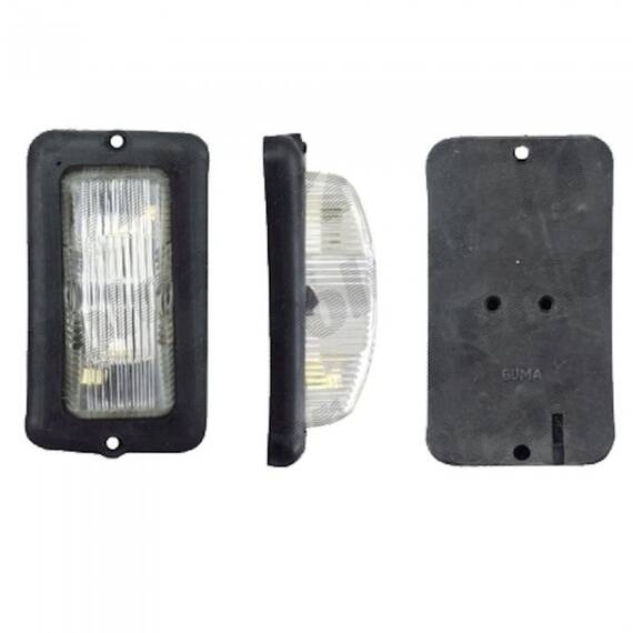 Lampa gabarit auto 12V/ 24V, dreptunghiulara Alba cu LED, 50x95x30mm , 1 buc. - - Roveli