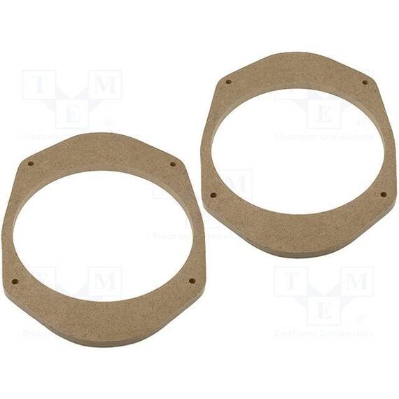 Inele adaptoare difuzoare din MDF; 165mm; Ford; impregnat, lacuit - - Roveli