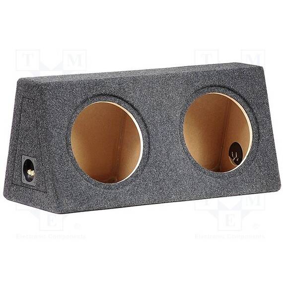 Carcasa difuzor; MDF; 20+20l; 250mm; tesatura; melanj negru - - Roveli