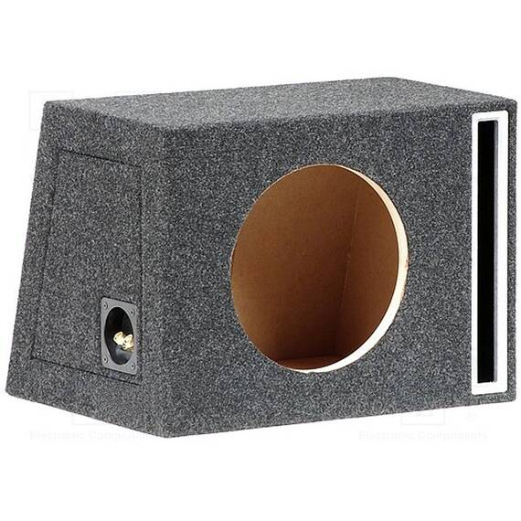 Carcasa difuzor; MDF; 35l; 250mm; tesatura; melanj negru - - Roveli