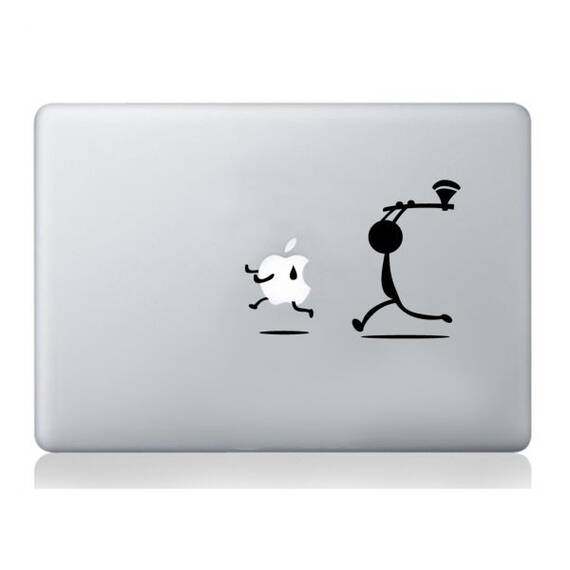 Man with Axe Apple stickers macbook laptop - - Roveli
