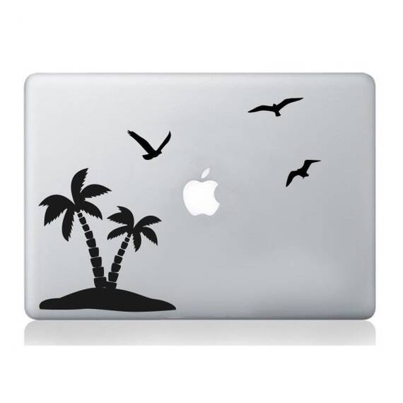 Palm Birds macbook sticker laptop - - Roveli