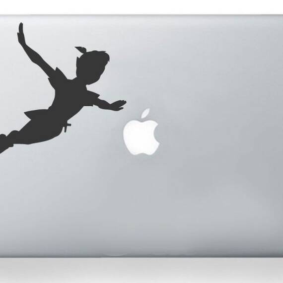 Peter pan shadow macbook laptop sticker - - Roveli