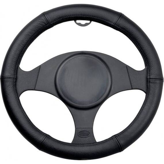 Husa volan piele neagra 35-37cm - BA2-3238B - - Roveli