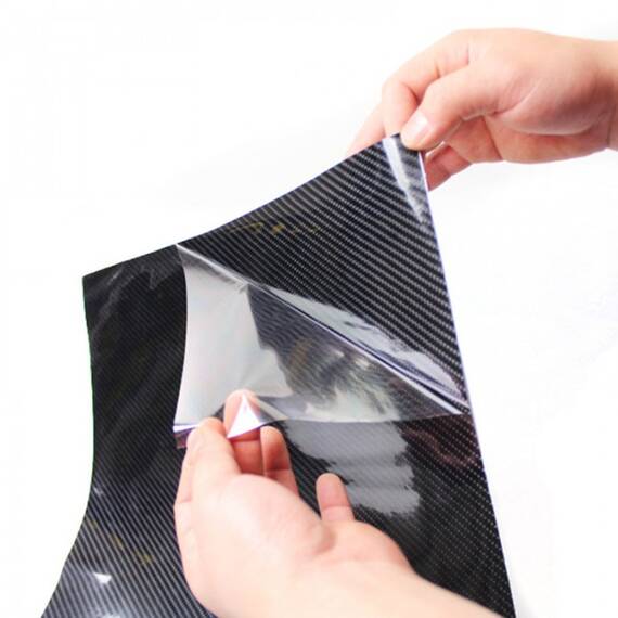 Folie colantare auto Carbon 5D - GRI (1m x 1,50m) - - Roveli