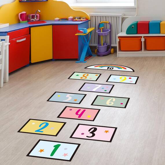 Joc pentru copii prescolari, Sotron Mini, din autocolant autoadeziv, 130 x 45cm - - Roveli