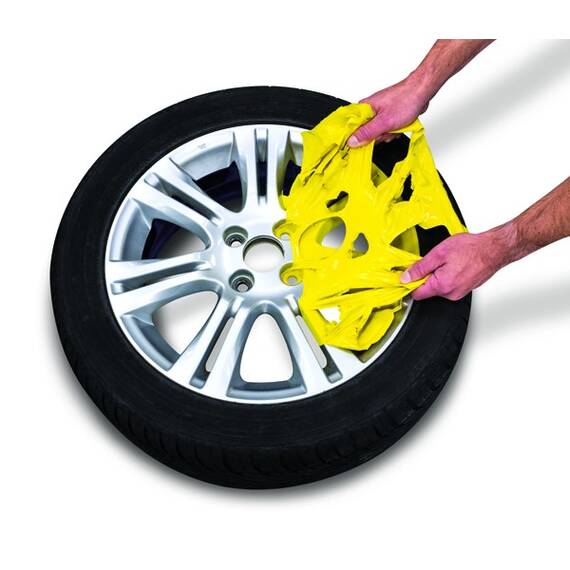 Spray PROFESIONAL vopsea cauciucata pentru jante K2 PRO - NEGRU LUCIOS - - Roveli