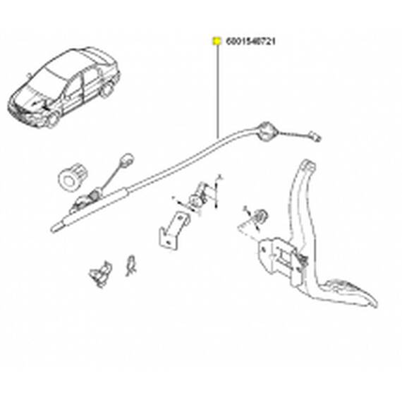 Cablu Acceleratie Log. 1.6 16V - - Roveli
