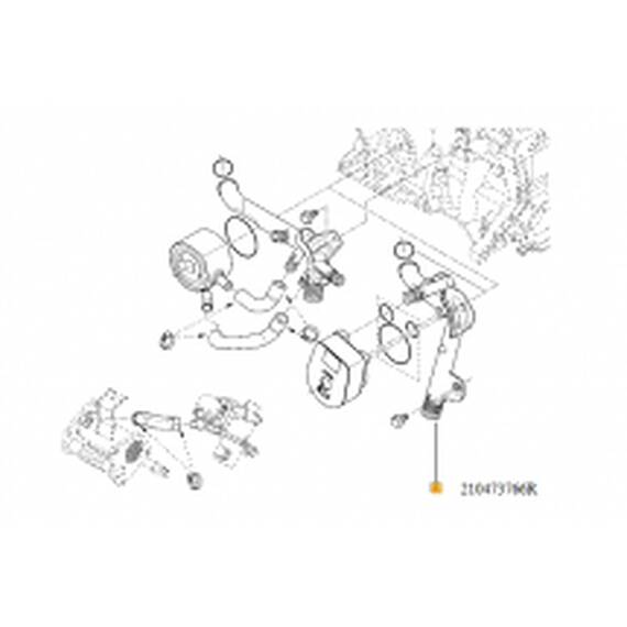 Conducta Intrare Apa Bloc Motor Dokker - - Roveli