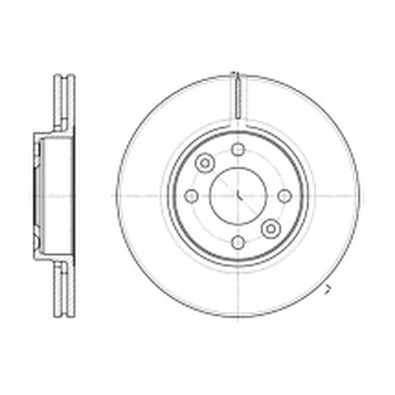 Disc Frana Ventilat Fata 260X22 Mcv/Van - - Roveli