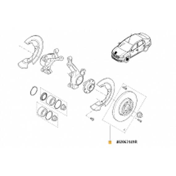 Set Disc Frana Fata (258*22) Logan Ii / Sandero Ii - - Roveli
