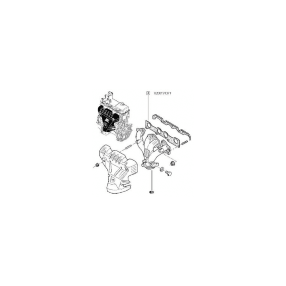 Garnitura Galerie Evacuare Log./Sand. 1.4/1.6 - - Roveli