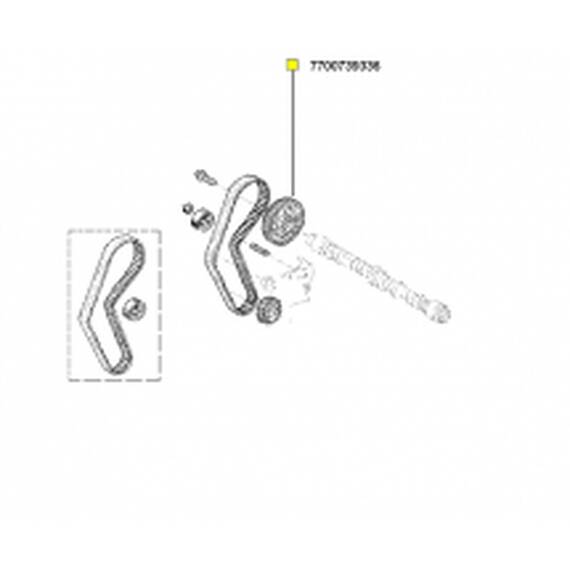 Pinion Distributie Log. 1.4 - - Roveli
