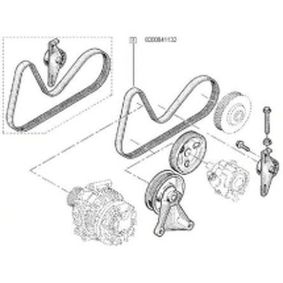 Curea Transmisie Canelata Log. 1.4/1.6 (-Ac+Servo) - - Roveli