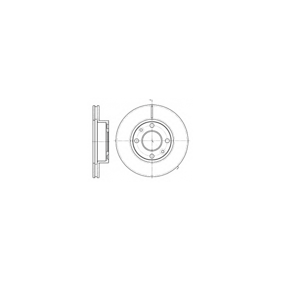 Disc Frana Fata  Ventilat Sn./Slz. - - Roveli