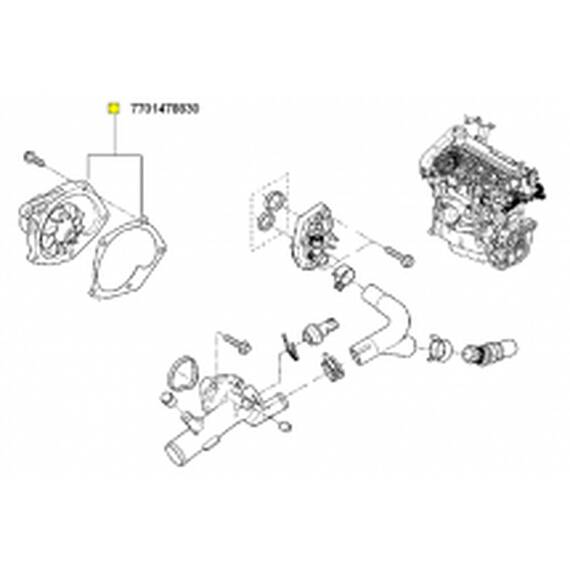 Pompa Apa Log./Sand./Duster 1.5Dci (E5) - - Roveli