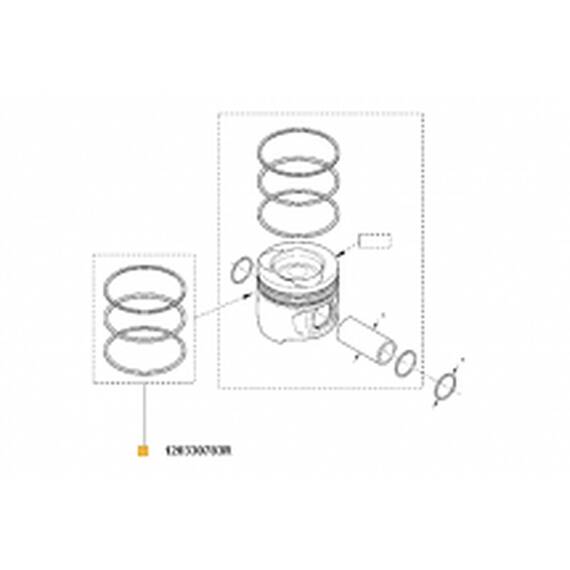 Set Segmenti Motor (1 Piston) Log. I/ Ii - - Roveli