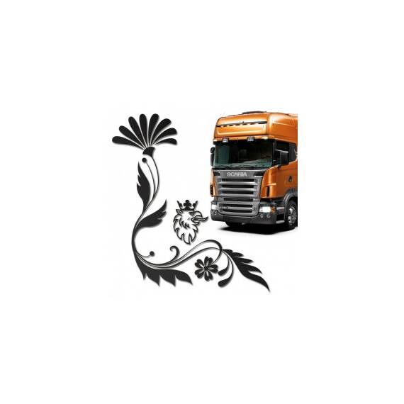 Set 2 x Sticker geamuri laterale Scania, TIR021 - - Roveli