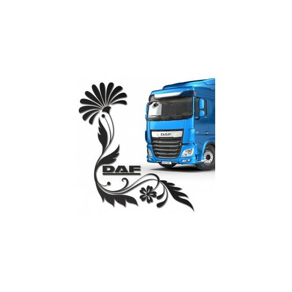 Set 2 x Sticker geamuri laterale Daf, TIR053 - - Roveli