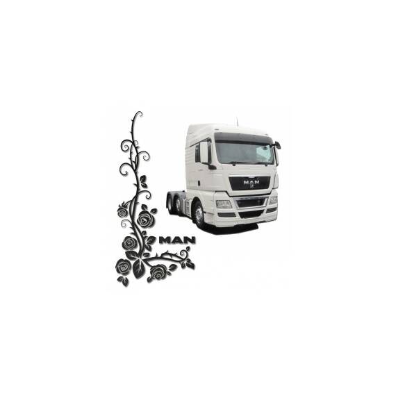 Set 2 x Sticker geamuri laterale Man, TIR068 - - Roveli