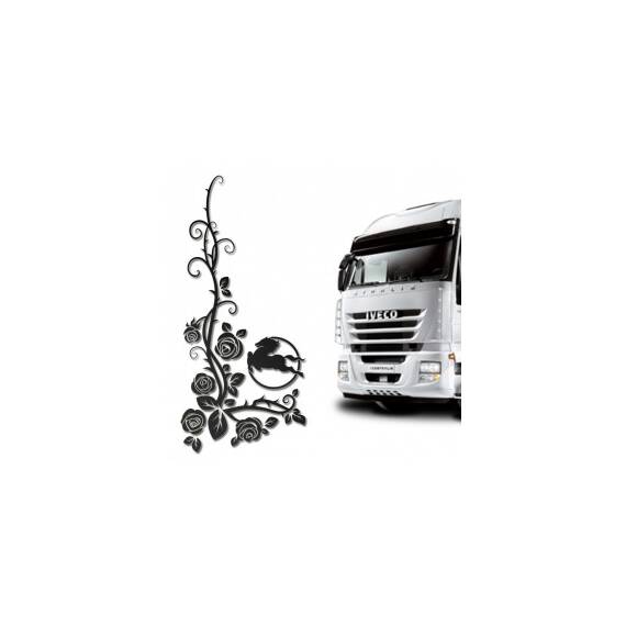 Set 2 x Sticker geamuri laterale Iveco, TIR084 - - Roveli