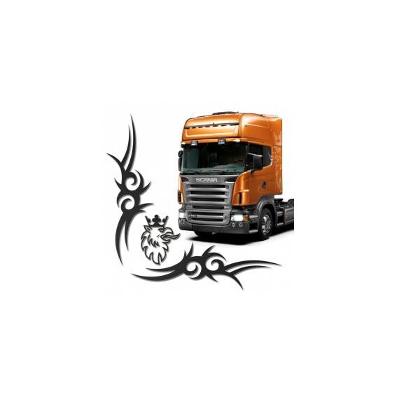 Set 2 x Sticker geamuri laterale Scania, TIR017 - - Roveli